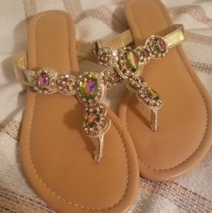 Sz 9 Versona Jeweled Sandals